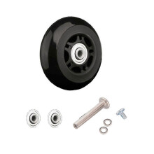 (PU63mm*23mm) Suitcase Wheels Luggage Replacement Wheels Suitcase Spinner Wheels Accessories