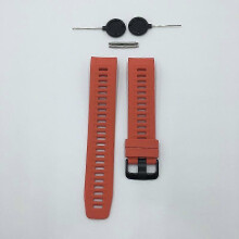(Red) Quick Fit Silicone Watch Band Strap For Garmin Instinct 22MM Smart Watch Sports