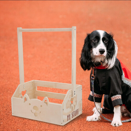 Mobiler Hundekleider Organizer Aus Holz Mit Praktischem 2