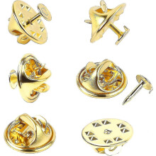 (Gold) 120 Pairs Butterfly Clutch Tie Tacks Pin Back Compatible With With 8mm Length Blank Pins For Craft Making (silver)