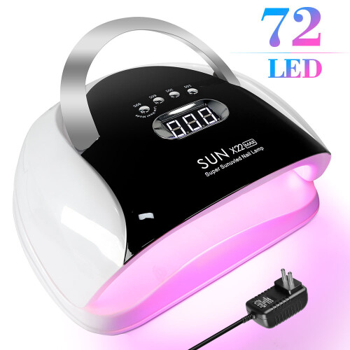 X22 Nail Lamp 120W Smart Induction 4-Timer Curing Light Therapy Machine for Gel Nails