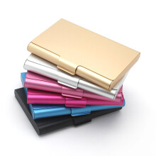 Aluminum Alloy 6-Piece Credit Card Holder Case for Business ID & Bank Cards