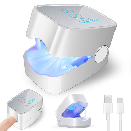 Intelligent Gray UV Nail Lamp Mini Fully Automatic Cleaning Laser Disinfection Tool