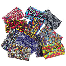 Women's Bohemian Wide Headband Set Ethnic Print Yoga Sports Elastic Headscarves 11pcs