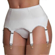 (White, L) Women Sexy Lace Garter Belt Lingerie Straps Suspender Belt Garter Belts Gifts