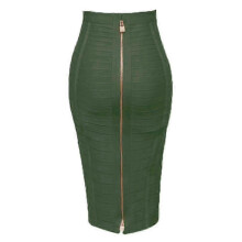 (H888-Army Green, XXL) Women's Elastic Bodycon Summer Pencil Bandage Skirt in Orange, Blue, Black, Red, White & Pink, 58cm