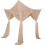 (beige) 4 Corner Post Bed Canopy Compatible Full/queen/king Size Bed Xmas Gift-d 1