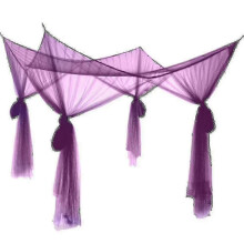 (purple) 4 Corner Post Bed Canopy Compatible Full/queen/king Size Bed Xmas Gift-d