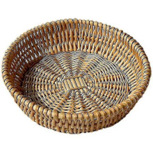 (30CM) Hand-woven Basket, Wicker Basket, Food Serving Basket For Bread, Fruit, Vegetable Storage, Gift Bas-hao