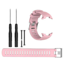 (Light pink) for SUUNTO-D4 D4i-NOVO Watch Adjustable Silicone Band Strap Wristband Bracelet