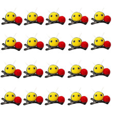 (20T) 3D Honeybee Hair Pin for Girl Kids Festival Cartoon Yellow Bees Side Clip Adult Kids Family Gathering Party Hair Clip Set single