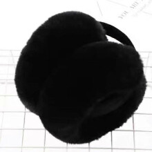 (Black) Womens Girls Winter Fashion Adjustable Faux Fur EarMuffs Ear Warmers Foldable Cute Earmuffs