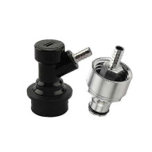 (beer carbonation cap) Beer Brewing Carbonation Cap With 5/16" Barb Ball Lock Disconnect Set,fit Cola Soda Beer And Most Of Soft Dring Pet Bottles