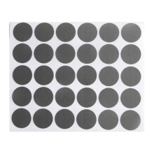 (iron gray) Pack of 30 Self Adhesive Screw Hole Covers Vibranting Color Waterproof PVC Stickers for Concealing Furniture Holes warm white