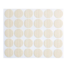 (Su Xiangtong relief) Pack of 30 Self Adhesive Screw Hole Covers Vibranting Color Waterproof PVC Stickers for Concealing Furniture Holes warm white