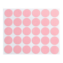 (Pink) Pack of 30 Self Adhesive Screw Hole Covers Vibranting Color Waterproof PVC Stickers for Concealing Furniture Holes warm white