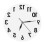 (Black) Reverse Wall Clock Counter Clockwise Modern Backwards Time Design 2