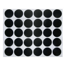 (pure black) Pack of 30 Self Adhesive Screw Hole Covers Vibranting Color Waterproof PVC Stickers for Concealing Furniture Holes warm white