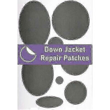 (Dark Grey) Aike Self-adhesive Pre-cut Down Jacket Repair Patches Soft Waterproof