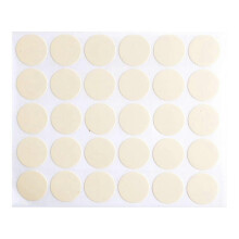 (Ivory) Pack of 30 Self Adhesive Screw Hole Covers Vibranting Color Waterproof PVC Stickers for Concealing Furniture Holes warm white