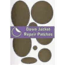 (Olive Green) Aike Self-adhesive Pre-cut Down Jacket Repair Patches Soft Waterproof