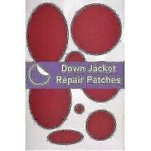(Red Wine) Self-Adhesive Pre-Cut Down Jacket Repair Patches, Soft Waterproof