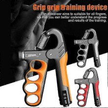 (Red Mechanical Counter) Adjustable 5-100KG Hand Grip Strengthener Forearm Trainer Finger Exerciser