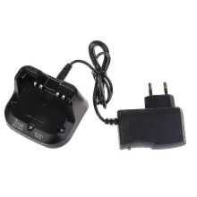 (EU) Bc-202 Rapid Li-ion Battery Charger, Compatible with BC202 BP-271 BP-272 ID-31A ID-31E ID-51A ID-51E Two Way Radios Fast Docking
