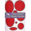(Red) Self-Adhesive Pre-Cut Down Jacket Repair Patches, Soft Waterproof 1
