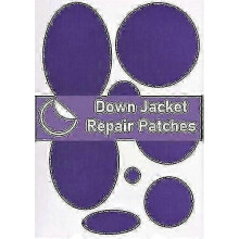 (Purple) Self-Adhesive Pre-Cut Down Jacket Repair Patches, Soft Waterproof