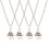 Collier puzzle de l'amitié Best Friend, pack de 4 Silver 1
