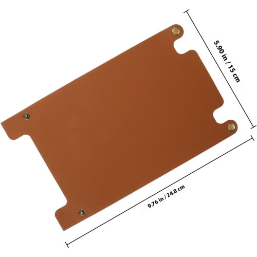 Camping Gas Tank Protector Brown Artificial Leather Canister Cover with Easy to Install Protective Function 1