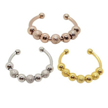 Verstellbare Anti-Stress-Ringe mit drehbaren Perlen im 3er-Pack MultiColor