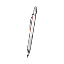 Leichter Kugelschreiber mit ergonomischem Griff zum-Silber