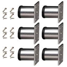 6 Stück Aluminiumlegierungen, verstellbare Möbelfüße,-Silber