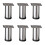 6lots Heavy Duty Adjustable Bed Legs Modern Style Bed-Silver 1