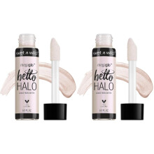 wet n wild MegaGlo Hello Halo Liquid Highlighter Makeup, Shimmer, Glow Halographic (Pack of 2)