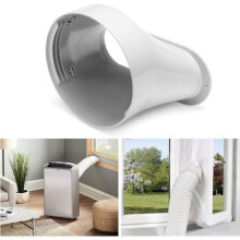 Flat 15cm Window Adapter Plate Tube Connector Window Slide Kit Adapter Hose Mobile Air Conditioner[J64]