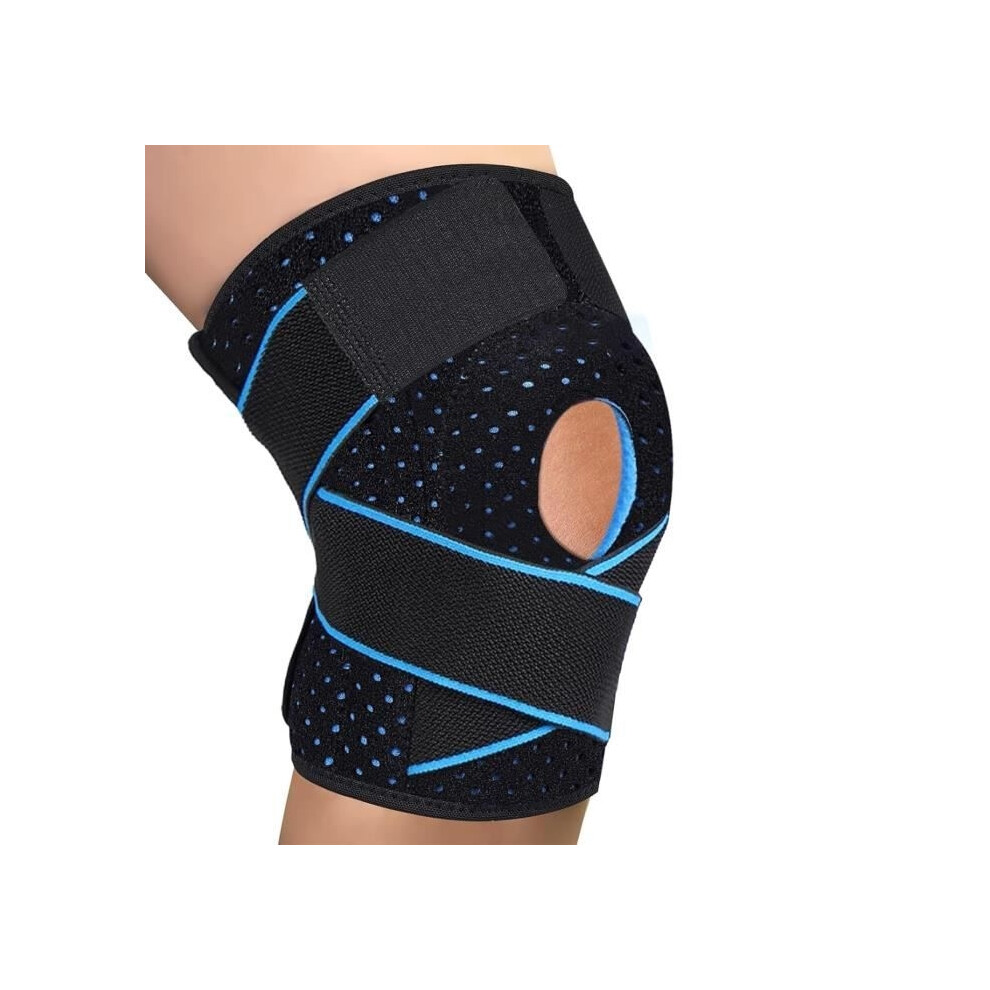Adjustable Patella Knee Brace, Sports Knee Brace With Stabilizers And Gel Pads, Knee Brace For Basketball And Running 9301941292396