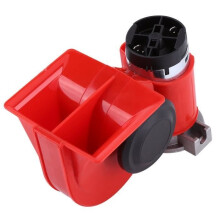 HORN - 12V Dual Tone Trumpet Super Loud Electric Air Horn Snail Pump Electric Siren Car Motorcycle 130dB HB002 -LUS