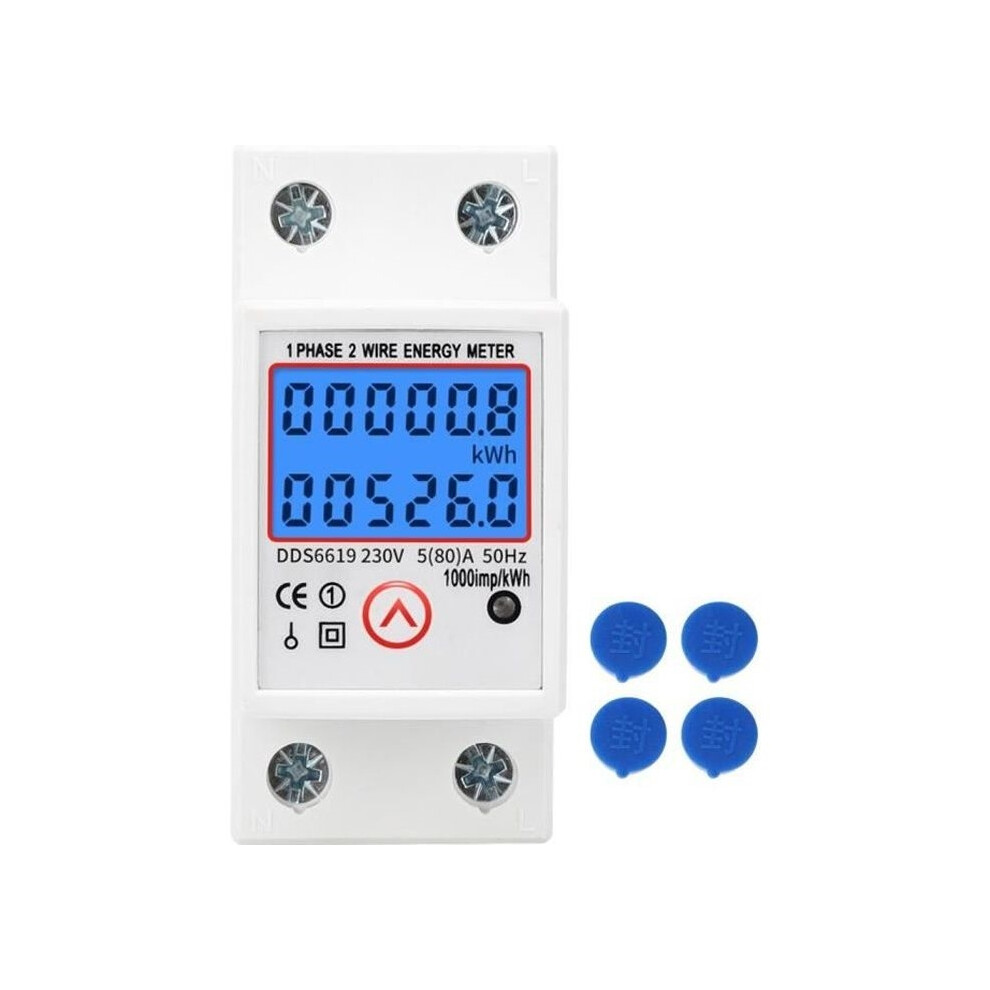 Electricity Energy Meter - Hen - Dds6619-526L-2 - Single Phase - Digital Display - Multifunctional 9301941296509