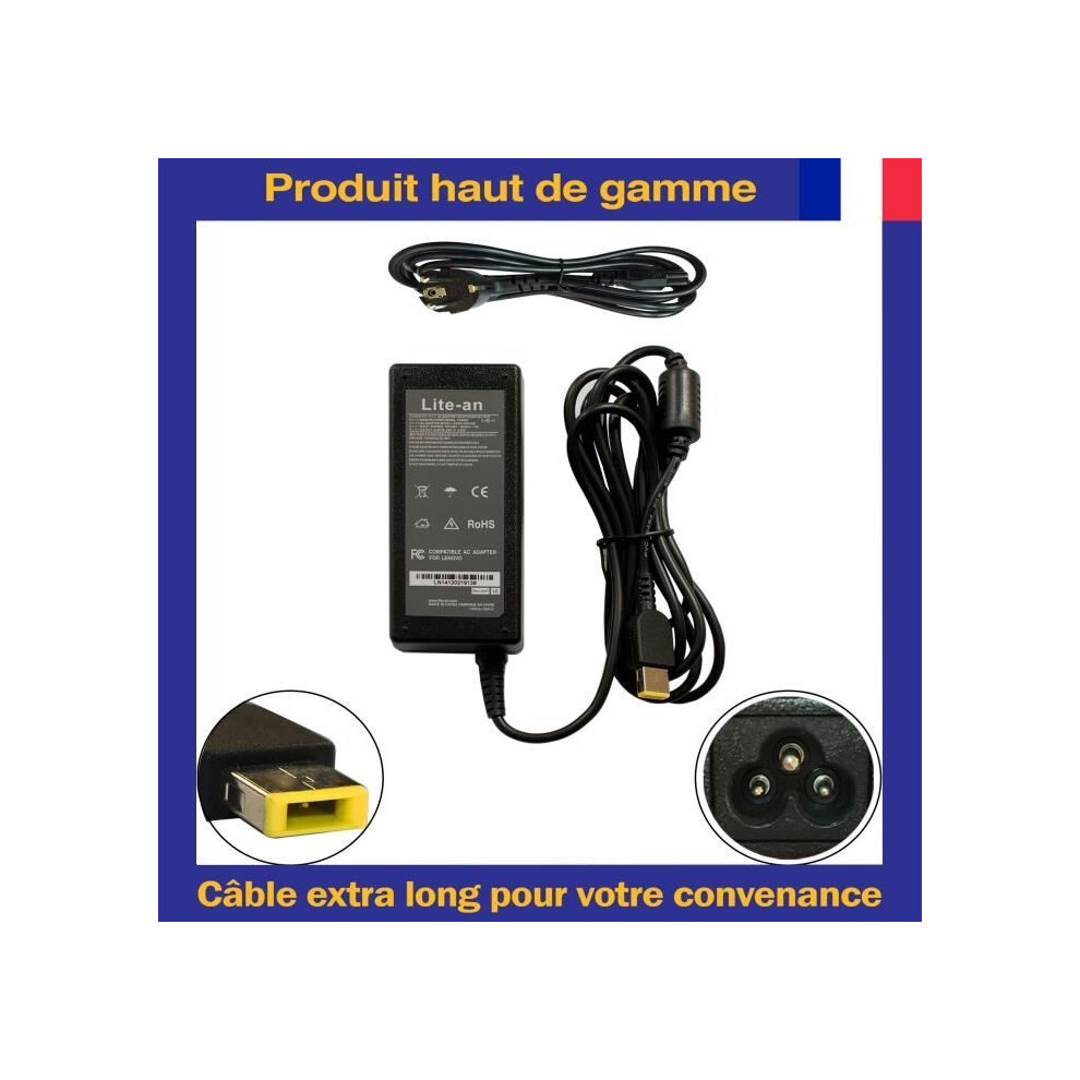 Charger For Lenovo Thinkcentre C260 C470 M53 M73 M93 M93p Pc Computer Ac Adapter 65W 20V 3.25A Yellow 9301941294246