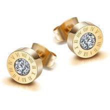 Ohrringe aus Edelstahl für Damen und Herren, Roségold, Silber, Ohrstecker, Zirkonia, Digitaler Ohrstecker, Diamant [450]