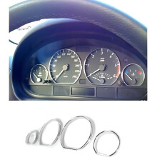 Verchromte Tachometer-Kegel für BMW 3er E46 Limousine, Cabriolet & Coupé