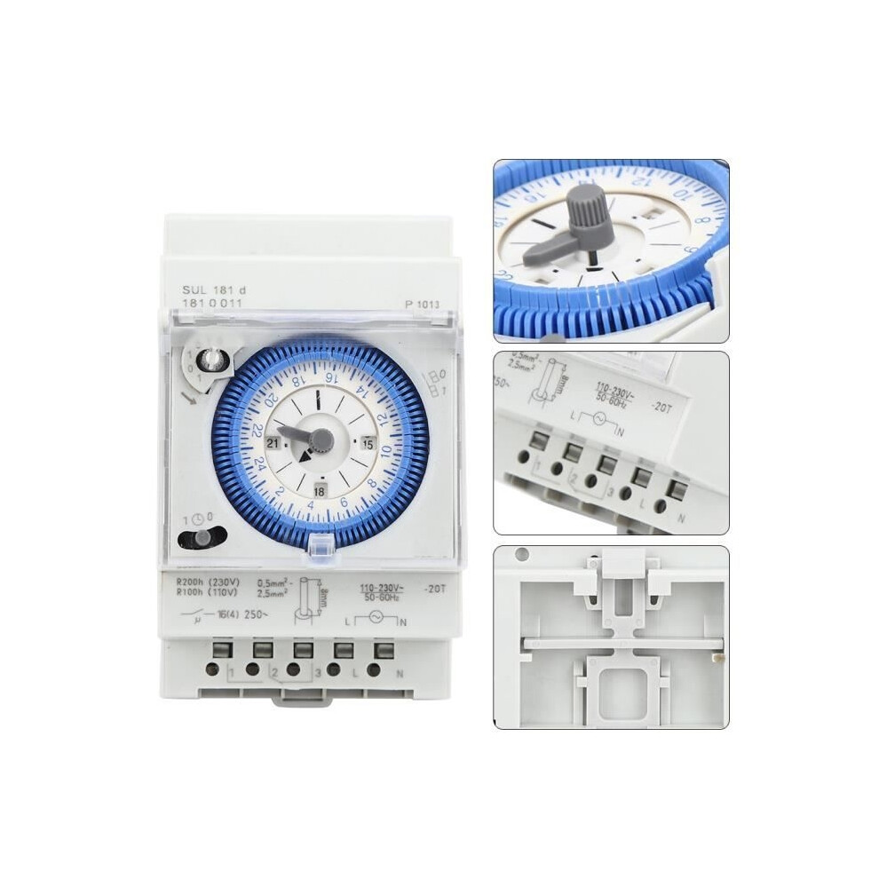 Sul181d Mechanical Timer 15 Minutes 24 Hours Relay Time Switch 250Vac 16A 9301941298466