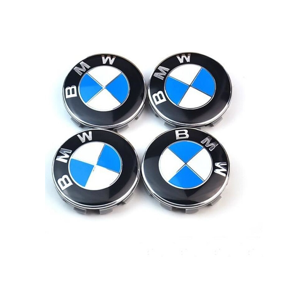 Hubcap - Bmw - 68Mm - Set Of 4 - And Emblem - High Quality Blue/White 9301941299395