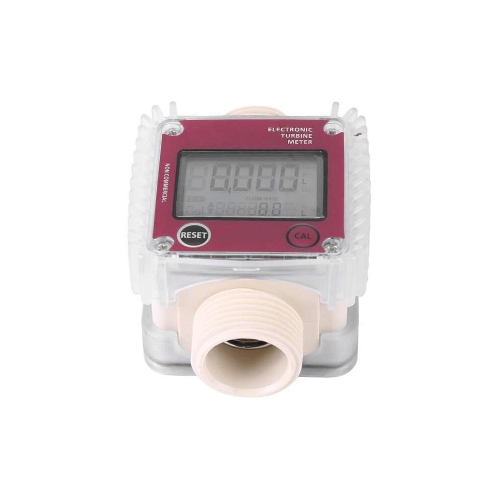 Turbine Flow Meter, 10-120L/Min Water Flow Meter, Digital Diesel Fuel Flow Meter Gauge 9301941300152