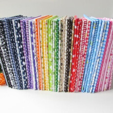 56 Stück/Lot 25 cm x 25 cm Baumwollstoff mit floralem Muster (ohne Rapport) zum Patchworken und Nähen