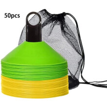 Mini-Fußballkäfig, Agility-Fußballkegel-Set mit Tragetasche, Scheibe und Ständer, Training - 2 Farben [C11]