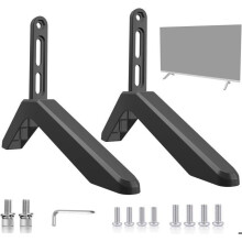 Freistehender TV-Ständer, TV-Füße für Fernseher von 32 bis 75 Zoll, TV-Halterung für flache und gebogene LCD-Fernseher bis 75 kg